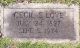 Cecil Shannon Love's headstone