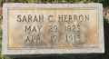Sarah Catherine Milford Herron Headstone